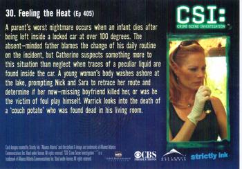 2004 Strictly Ink CSI Series 2 #30 Feeling the Heat Back