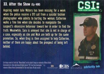 2004 Strictly Ink CSI Series 2 #33 After the Snow Back