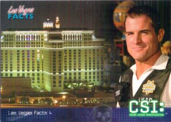 2004 Strictly Ink CSI Series 2 #52 Las Vegas Facts 4 Front