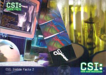 2004 Strictly Ink CSI Series 2 #56 Inside Facts 2 Front