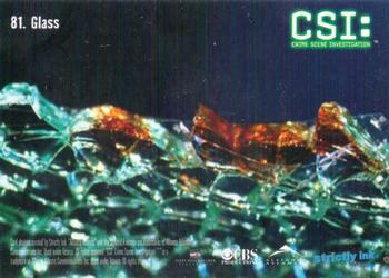 2004 Strictly Ink CSI Series 2 #81 Glass Back