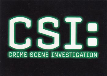 2006 Strictly Ink CSI Series 3 #1 CSI: Crime Scene Investigation Front