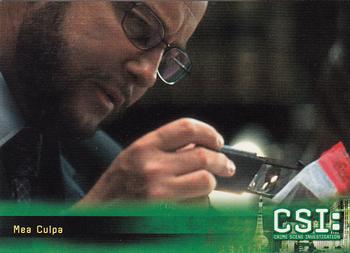 2006 Strictly Ink CSI Series 3 #18 Mea Culpa Front