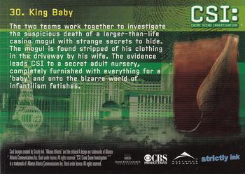 2006 Strictly Ink CSI Series 3 #30 King Baby Back