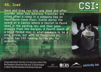 2006 Strictly Ink CSI Series 3 #46 Iced Back