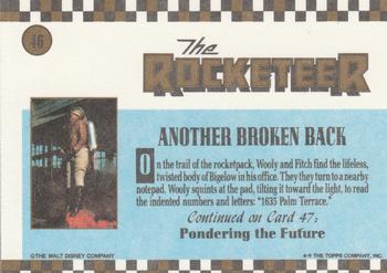 1991 Topps The Rocketeer #46 Another Broken Back Back