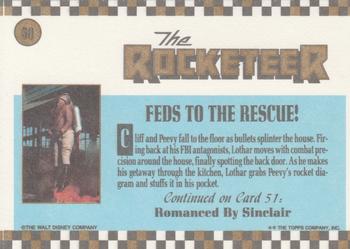 1991 Topps The Rocketeer #50 Feds to the Rescue! Back