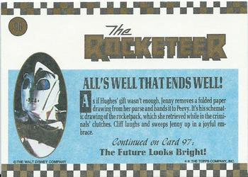 1991 Topps The Rocketeer #96 All's Well That Ends Well! Back