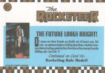 1991 Topps The Rocketeer #97 The Future Looks Bright! Back