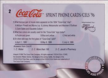 1996 Score Board Coca-Cola Sprint Phone Cards #2 Isiah Thomas Back