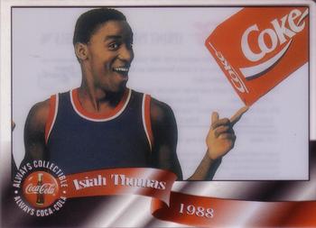 1996 Score Board Coca-Cola Sprint Phone Cards #2 Isiah Thomas Front