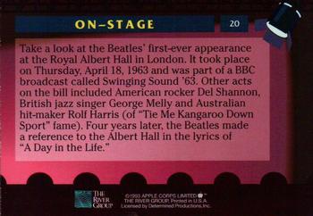 1993 The River Group The Beatles Collection #20 On-Stage Back