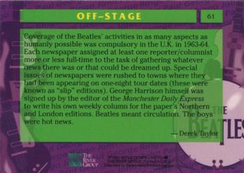1993 The River Group The Beatles Collection #61 Coverage of the Beatles' activities in as many aspects Back
