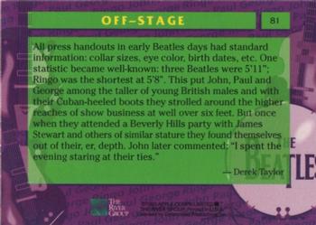 1993 The River Group The Beatles Collection #81 All press handouts in early Beatles days had standard i Back