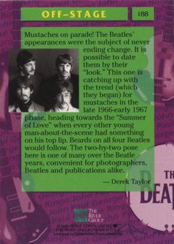 1993 The River Group The Beatles Collection #188 Mustaches on parade! The Beatles' appearances were the Back