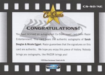 2010 Razor Pop Century - Co-Stars Autographs #CS-SD/NE Sarah Douglas / Nicole Eggert Back