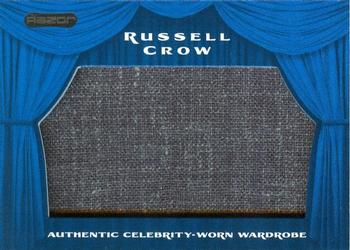 2010 Razor Pop Century - Celebrity-Worn Wardrobe #SW-45 Russell Crowe Front