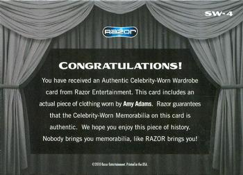 2010 Razor Pop Century - Celebrity-Worn Wardrobe #SW-4 Amy Adams Back