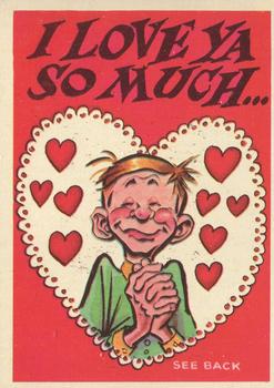 1959 Topps Funny Valentines #7 I Love Ya So Much Front