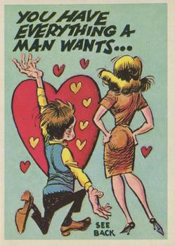 1959 Topps Funny Valentines #8 You Have Everything a Man Wants Front
