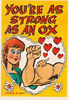 1960 Topps Funny Valentines #5A You're as Strong as an Ox Front