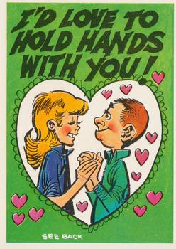 1960 Topps Funny Valentines #7A I'd Love to Hold Hands with You! Front