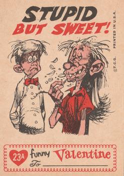 1960 Topps Funny Valentines #23A My Funny Valentine You're Sweet Back