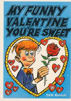 1960 Topps Funny Valentines #23A My Funny Valentine You're Sweet Front