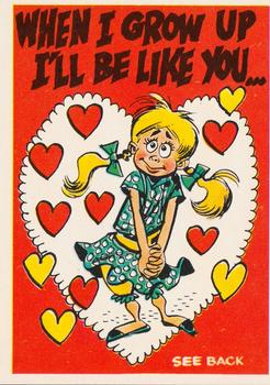 1960 Topps Funny Valentines #33A When I Grow Up I'll Be Like You Front