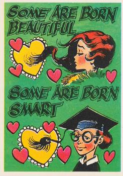 1960 Topps Funny Valentines #35A Some are Born Beautiful Front