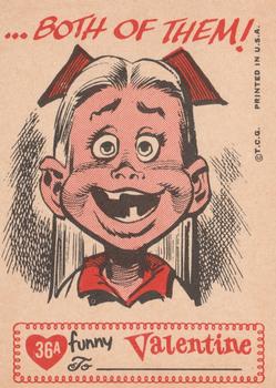 1960 Topps Funny Valentines #36A I Love Your Beautiful Teeth Back