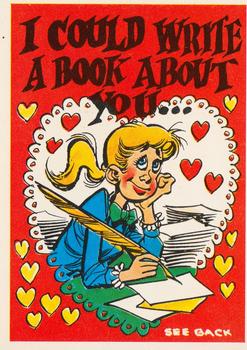 1960 Topps Funny Valentines #37A I Could Write a Book About You Front