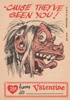 1960 Topps Funny Valentines #39A If I Told Them How Beautiful You Are Back