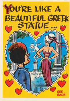 1960 Topps Funny Valentines #40A You're Like a Beautiful Greek Statue Front