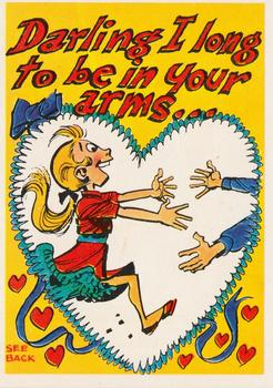 1960 Topps Funny Valentines #41A Darling I Long to Be in Your Arms Front