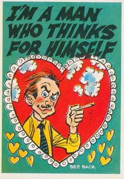 1960 Topps Funny Valentines #44A I'm a Man Who Thinks for Himself Front