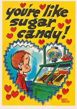 1960 Topps Funny Valentines #49A You're Like Sugar Candy! Front
