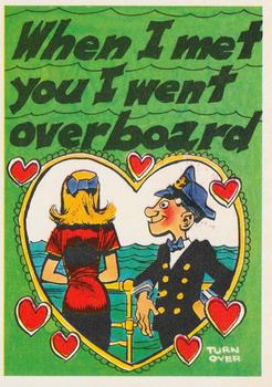 1960 Topps Funny Valentines #55A When I Met You I Went Overboard Front