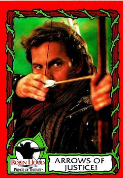 1991 Topps Robin Hood: Prince of Thieves (55) #6 Arrows of Justice! Front