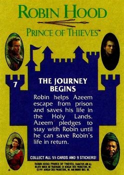 1991 Topps Robin Hood: Prince of Thieves (55) #7 The Journey Begins Back