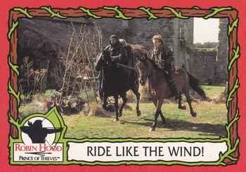1991 Topps Robin Hood: Prince of Thieves (55) #14 Ride Like the Wind! Front