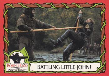 1991 Topps Robin Hood: Prince of Thieves (55) #17 Battling Little John! Front