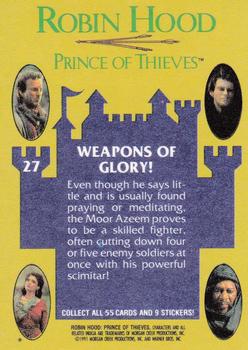 1991 Topps Robin Hood: Prince of Thieves (55) #27 Weapons of Glory! Back