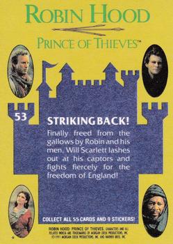 1991 Topps Robin Hood: Prince of Thieves (55) #53 Striking Back! Back