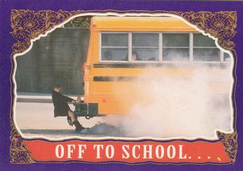 1991 Topps The Addams Family #15 Off to School ... Front