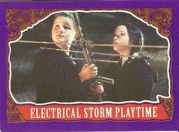 1991 Topps The Addams Family #23 Electrical Storm Playtime Front