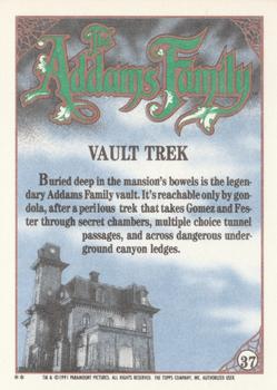 1991 Topps The Addams Family #37 Vault Trek Back