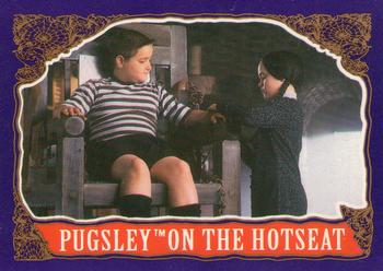 1991 Topps The Addams Family #40 Pugsley on the Hotseat Front