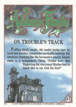 1991 Topps The Addams Family #45 On Trouble's Track Back