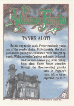 1991 Topps The Addams Family #50 Tanks Alot! Back
